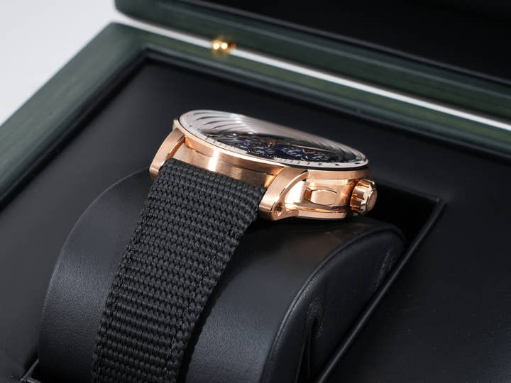 オーデマピゲ CODE 11.59 バイ オーデマ ピゲ クロノグラフ Ref.26393OR.OO.A002KB.03 ピンクゴールド ブルー文字盤