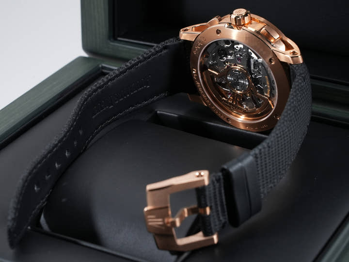 オーデマピゲ CODE 11.59 バイ オーデマ ピゲ クロノグラフ Ref.26393OR.OO.A002KB.03 ピンクゴールド ブルー文字盤