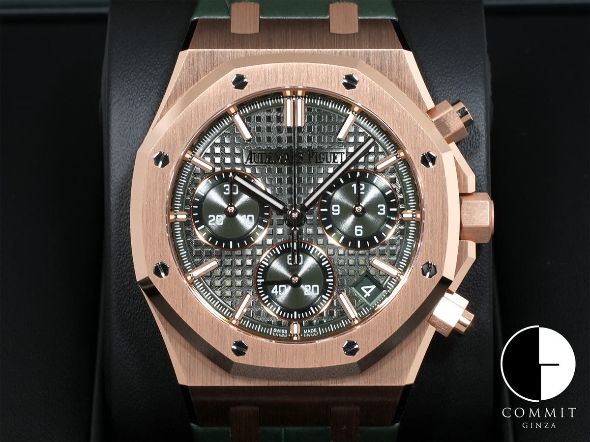 オーデマピゲ ロイヤルオーク クロノグラフ Ref.26240OR.OO.D404CR.02 ピンクゴールド カーキグリーン文字盤