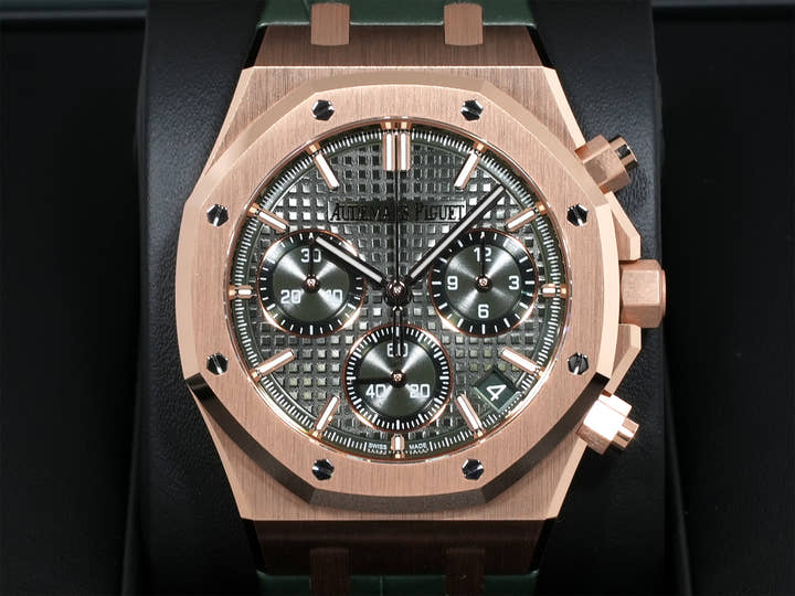 オーデマピゲ ロイヤルオーク クロノグラフ Ref.26240OR.OO.D404CR.02 ピンクゴールド カーキグリーン文字盤