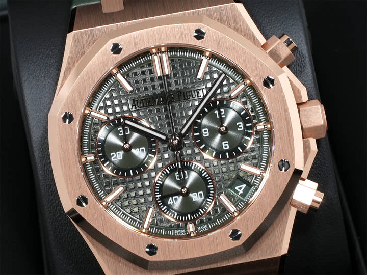 オーデマピゲ ロイヤルオーク クロノグラフ Ref.26240OR.OO.D404CR.02 ピンクゴールド カーキグリーン文字盤