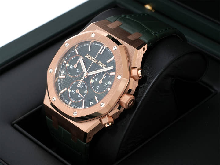 オーデマピゲ ロイヤルオーク クロノグラフ Ref.26240OR.OO.D404CR.02 ピンクゴールド カーキグリーン文字盤