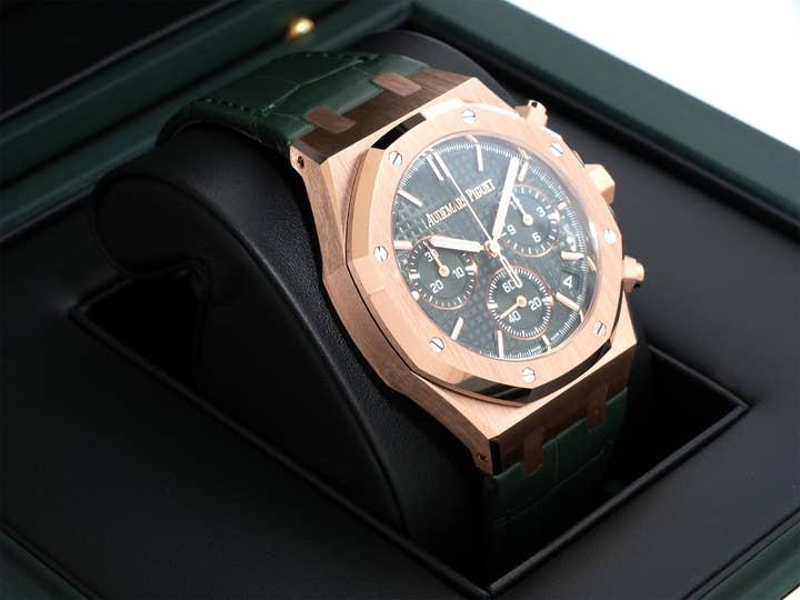 オーデマピゲ ロイヤルオーク クロノグラフ Ref.26240OR.OO.D404CR.02 ピンクゴールド カーキグリーン文字盤