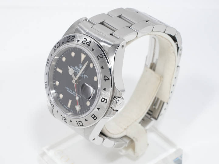 ロレックス エクスプローラーII Ref.16570 ステンレススチール ブラック文字盤