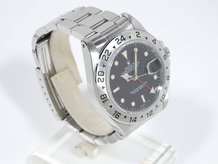 ロレックス エクスプローラーII Ref.16570 ステンレススチール ブラック文字盤