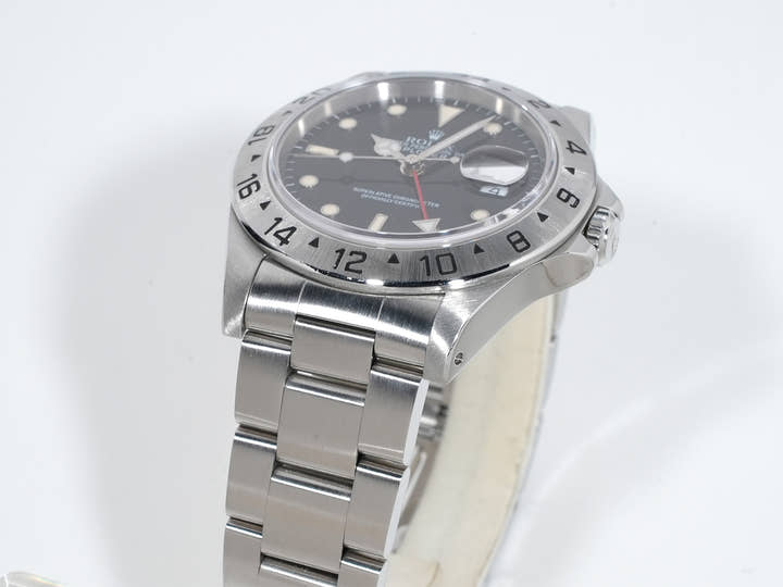 ロレックス エクスプローラーII Ref.16570 ステンレススチール ブラック文字盤