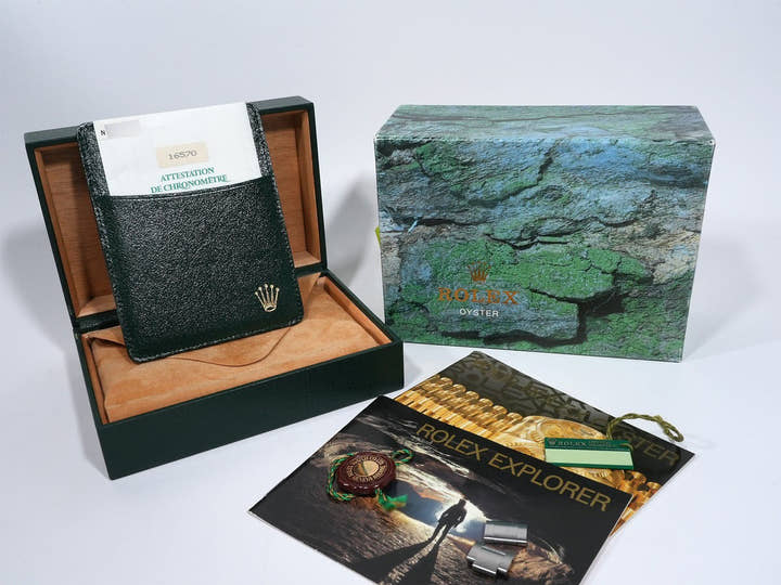 ロレックス エクスプローラーII Ref.16570 ステンレススチール ブラック文字盤