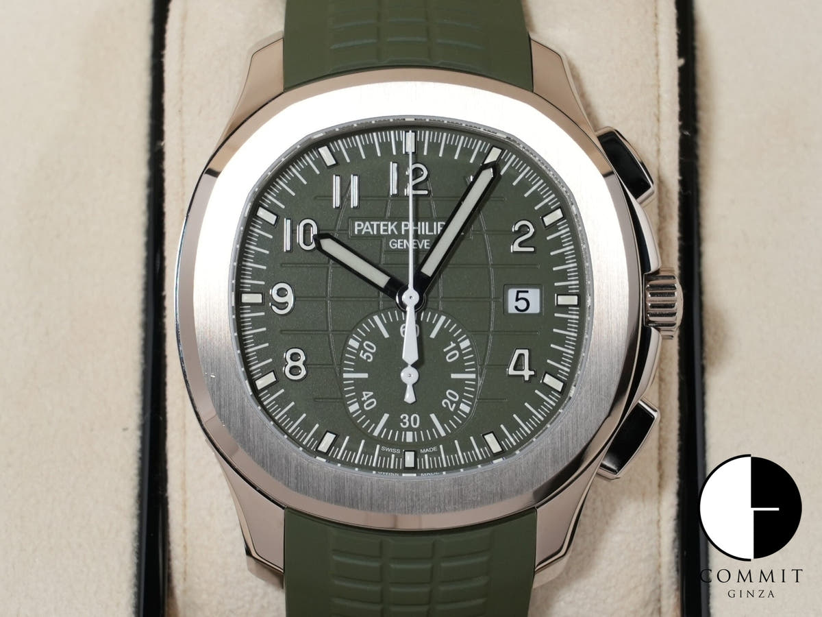 パテックフィリップ アクアノート Ref.5968G-010 ホワイトゴールド カーキグリーン文字盤