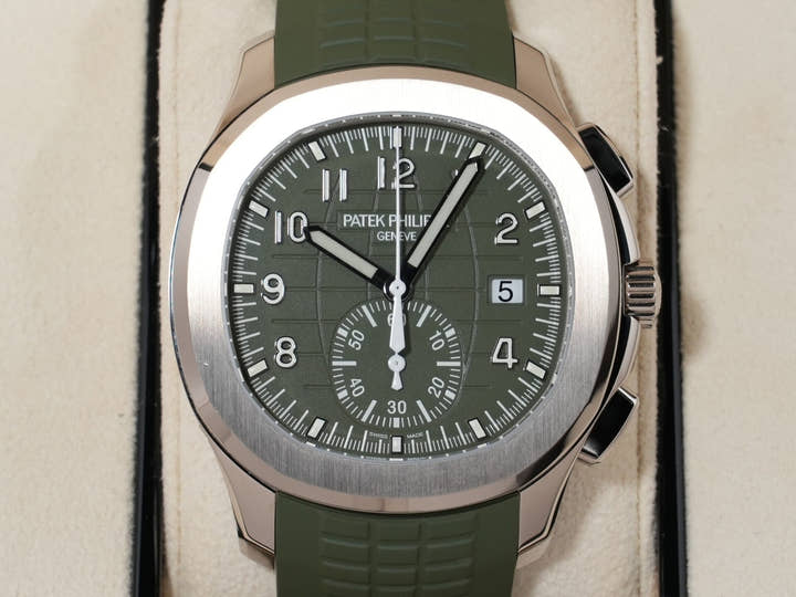 パテックフィリップ アクアノート Ref.5968G-010 ホワイトゴールド カーキグリーン文字盤