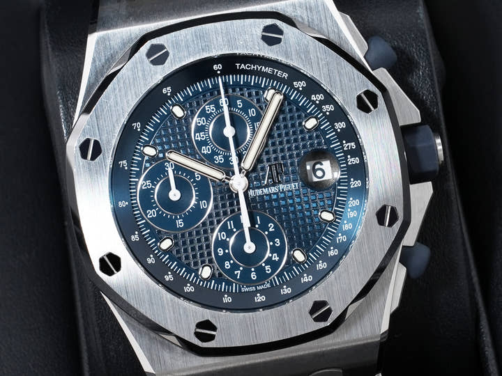Audemars Piguet Royal Oak Offshore Chronograph Ref. 26237ST.OO.1000ST.01 Stainless Steel Blue Dial