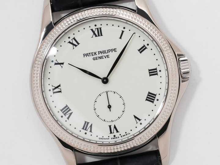 パテックフィリップ カラトラバ Ref.5115G-001 ホワイトゴールド エナメル文字盤