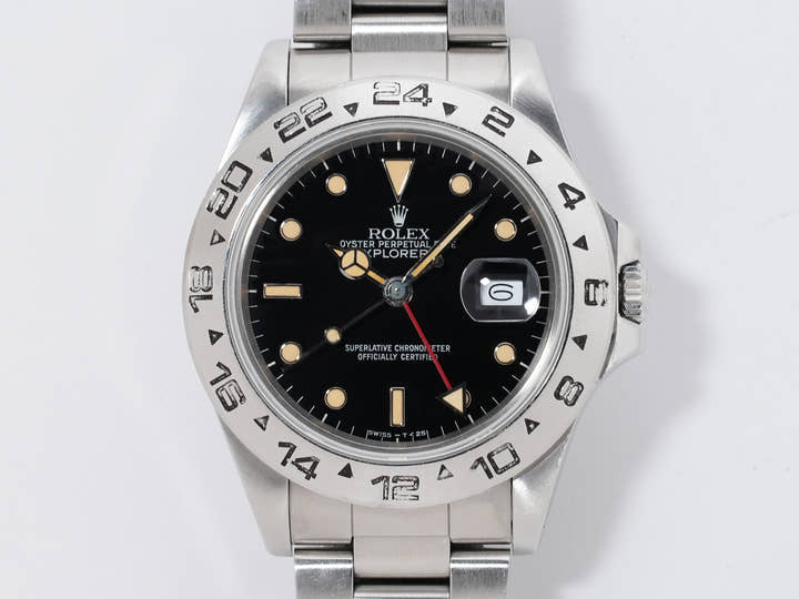 ロレックス エクスプローラーII Ref.16550 ステンレススチール ブラック文字盤