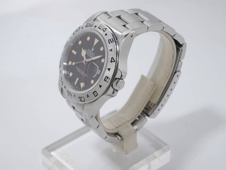 ロレックス エクスプローラーII Ref.16550 ステンレススチール ブラック文字盤