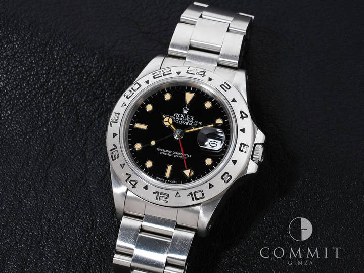 ロレックス エクスプローラーII Ref.16550 ステンレススチール ブラック文字盤