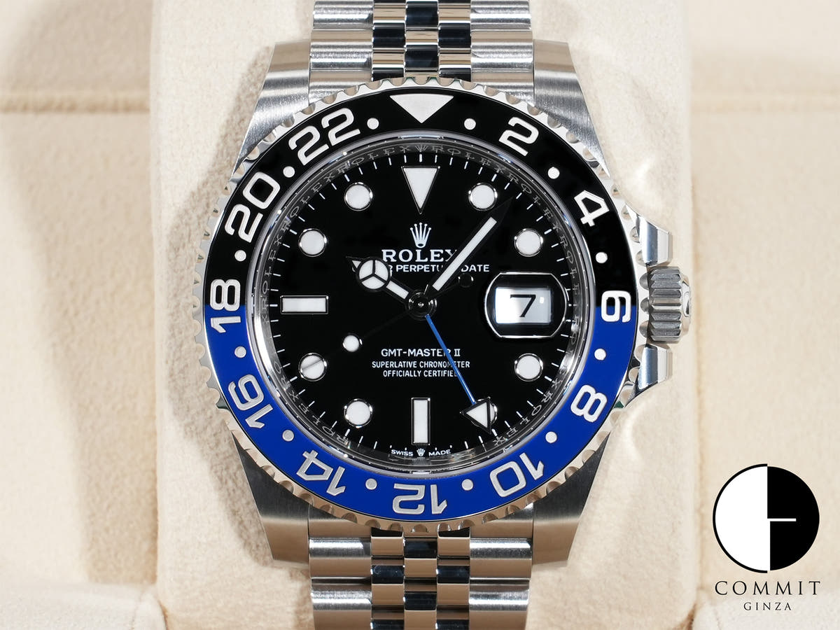 ロレックス GMTマスターII Ref.126710BLNR ステンレススチール ブラック文字盤 ジュビリーブレスレット