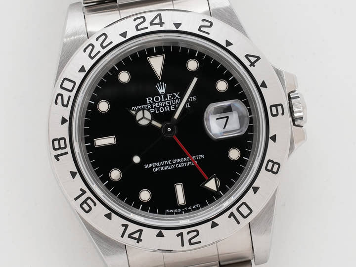 Rolex Explorer II Ref. 16570 Stainless Steel Black Dial