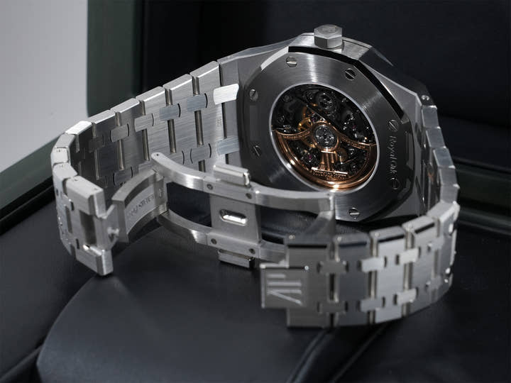 オーデマピゲ ロイヤルオーク ダブル バランスホイール オープンワーク Ref.15407ST.OO.1220ST.01 ステンレススチール スケルトン文字盤