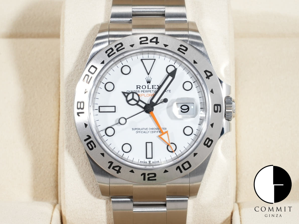 ロレックス エクスプローラーII Ref.226570 ステンレススチール ホワイト文字盤