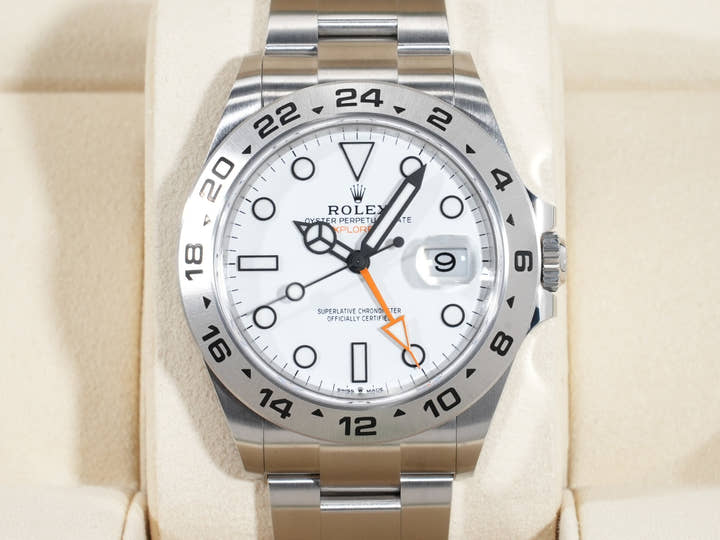 ロレックス エクスプローラーII Ref.226570 ステンレススチール ホワイト文字盤