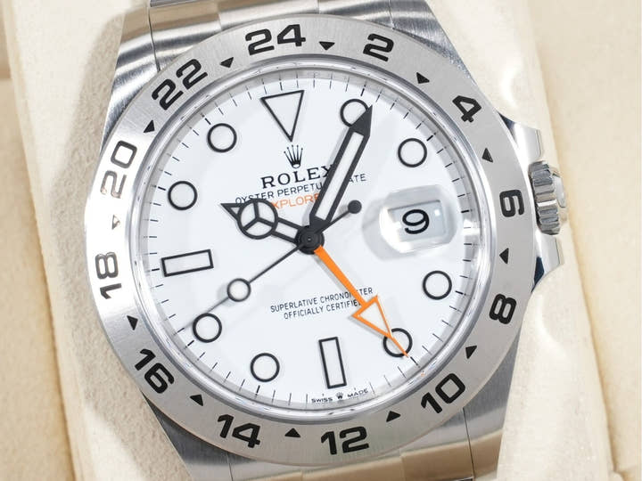 ロレックス エクスプローラーII Ref.226570 ステンレススチール ホワイト文字盤