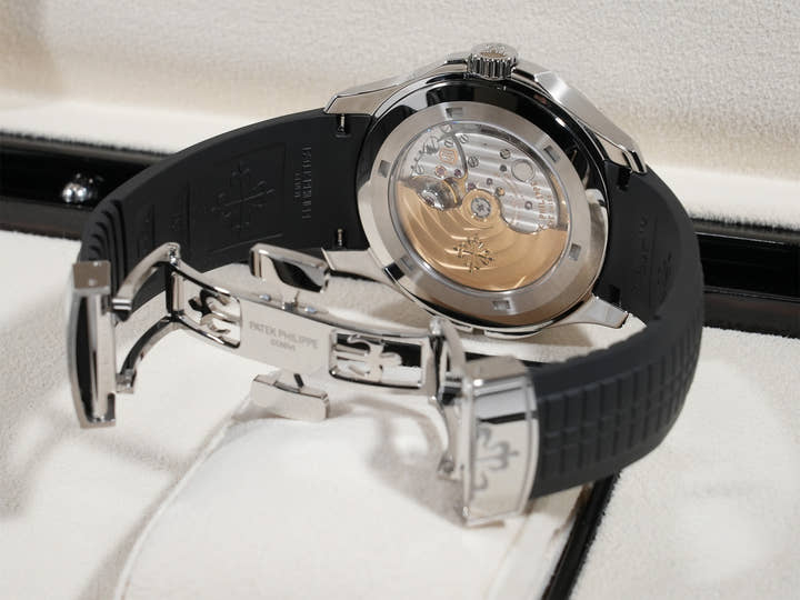 パテックフィリップ アクアノート トラベルタイム Ref.5164A-001 ステンレススチール ブラック文字盤