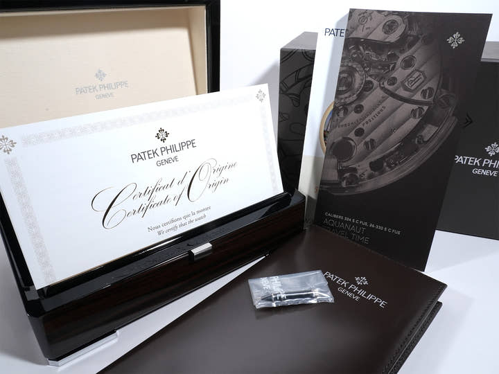 パテックフィリップ アクアノート トラベルタイム Ref.5164A-001 ステンレススチール ブラック文字盤