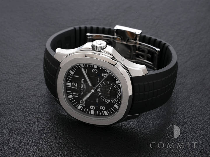 パテックフィリップ アクアノート トラベルタイム Ref.5164A-001 ステンレススチール ブラック文字盤