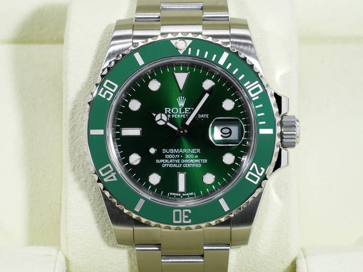 ロレックス サブマリーナー デイト Ref.116610LV ステンレススチール グリーン文字盤