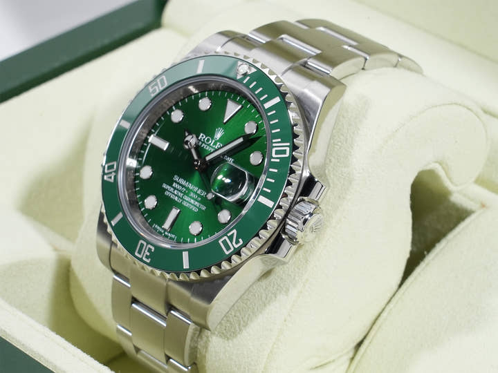 ロレックス サブマリーナー デイト Ref.116610LV ステンレススチール グリーン文字盤