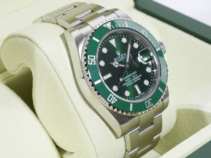 ロレックス サブマリーナー デイト Ref.116610LV ステンレススチール グリーン文字盤