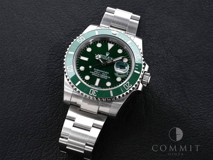 ロレックス サブマリーナー デイト Ref.116610LV ステンレススチール グリーン文字盤