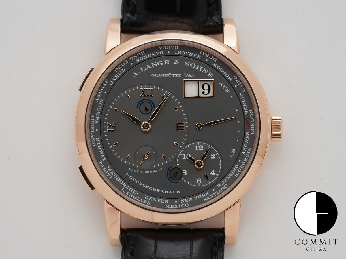 A.ランゲ&ゾーネ ランゲ1 タイムゾーン Ref.116.033 ピンクゴールド42 グレー文字盤 中古 6jfwxo82