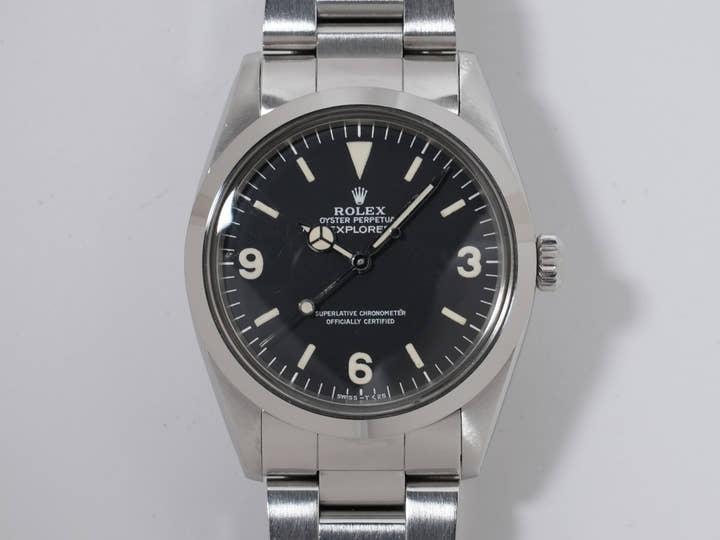 ロレックス エクスプローラーI Ref.1016 ステンレススチール ブラック文字盤 中古 jfzfsx9d