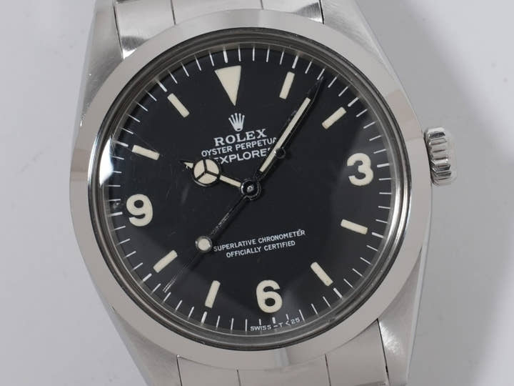 ロレックス エクスプローラーI Ref.1016 ステンレススチール ブラック文字盤 中古 jfzfsx9d
