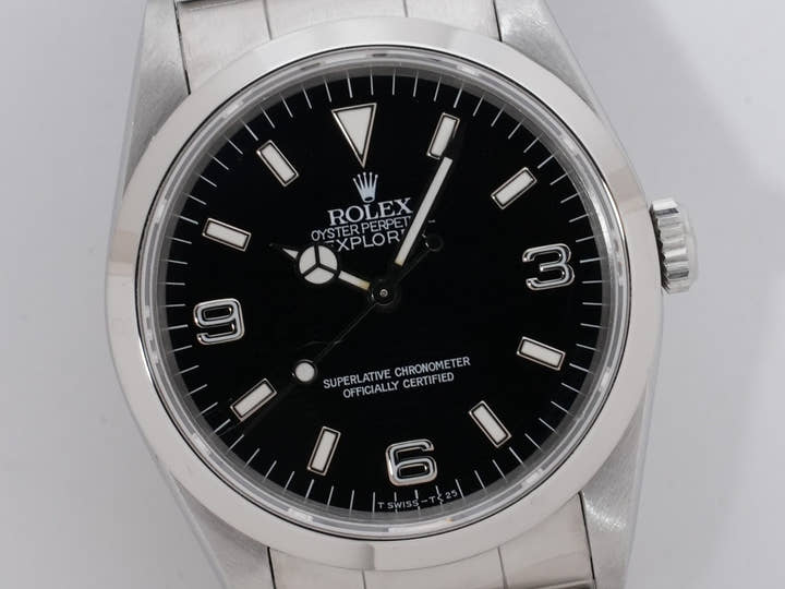 ロレックス エクスプローラーI Ref.14270 ステンレススチール ブラック文字盤