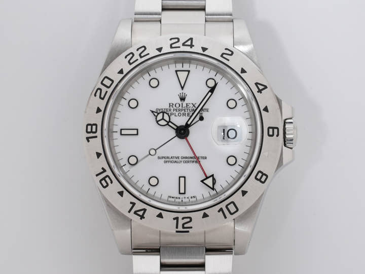 ロレックス エクスプローラーII Ref.16570 ステンレススチール ホワイト文字盤