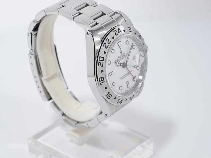 ロレックス エクスプローラーII Ref.16570 ステンレススチール ホワイト文字盤