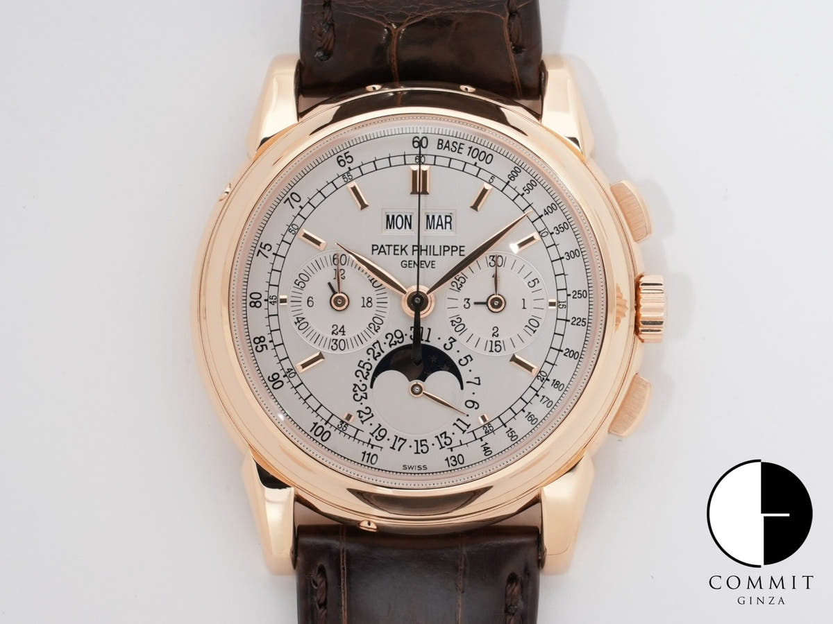 パテックフィリップ パーペチュアルカレンダー クロノグラフ Ref.5970R-001 ローズゴールド シルバー文字盤
