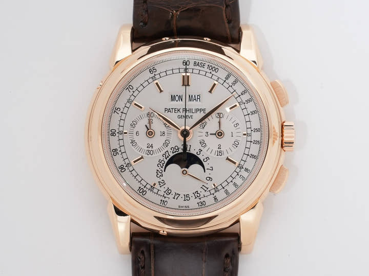 パテックフィリップ パーペチュアルカレンダー クロノグラフ Ref.5970R-001 ローズゴールド シルバー文字盤