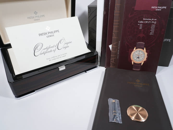 パテックフィリップ パーペチュアルカレンダー クロノグラフ Ref.5970R-001 ローズゴールド シルバー文字盤