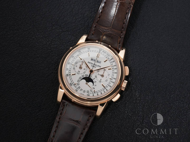 パテックフィリップ パーペチュアルカレンダー クロノグラフ Ref.5970R-001 ローズゴールド シルバー文字盤