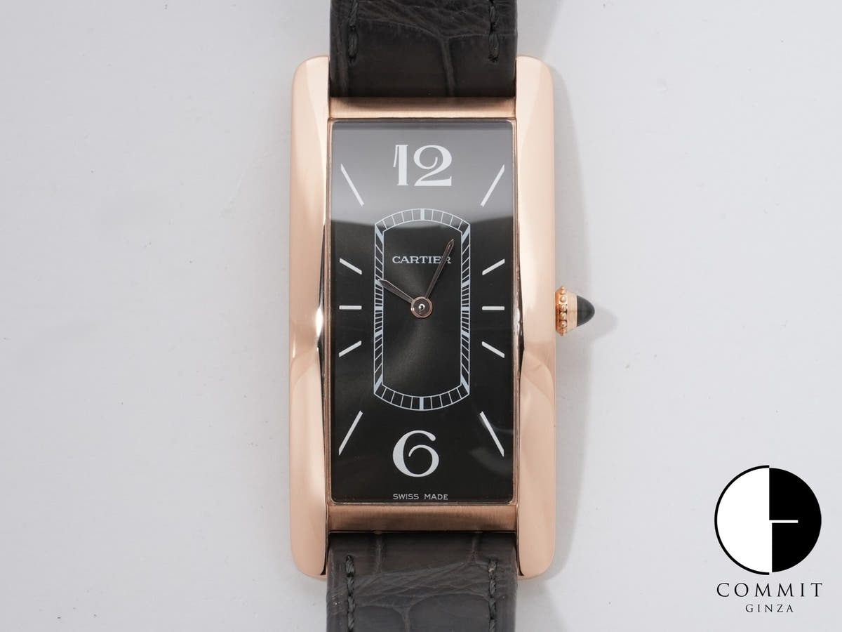 カルティエ タンク サントレ Ref.WGTA0025 18KPG ブラック文字盤 美中古 6ziisfiz