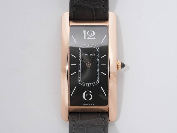 カルティエ タンク サントレ Ref.WGTA0025 18KPG ブラック文字盤 美中古 6ziisfiz