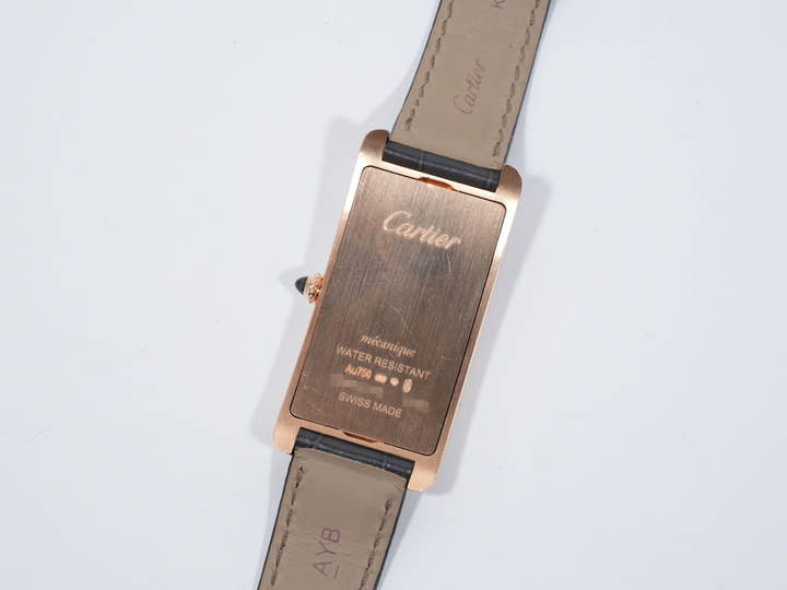 カルティエ タンク サントレ Ref.WGTA0025 18KPG ブラック文字盤 美中古 6ziisfiz