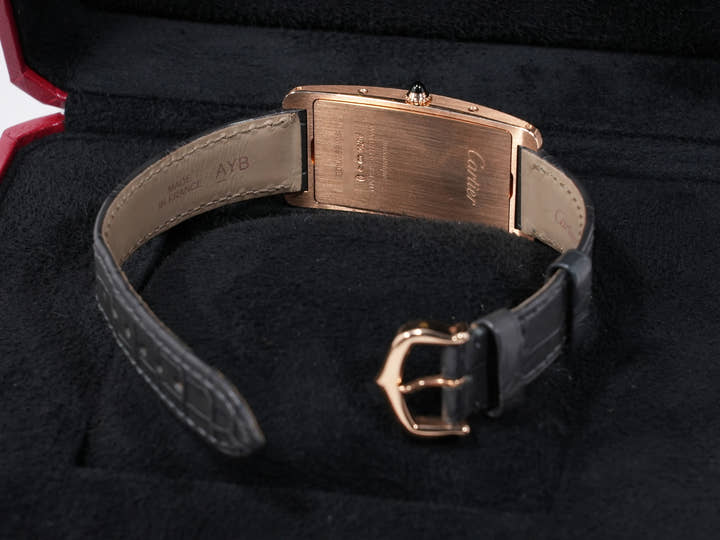 カルティエ タンク サントレ Ref.WGTA0025 18KPG ブラック文字盤 美中古 6ziisfiz