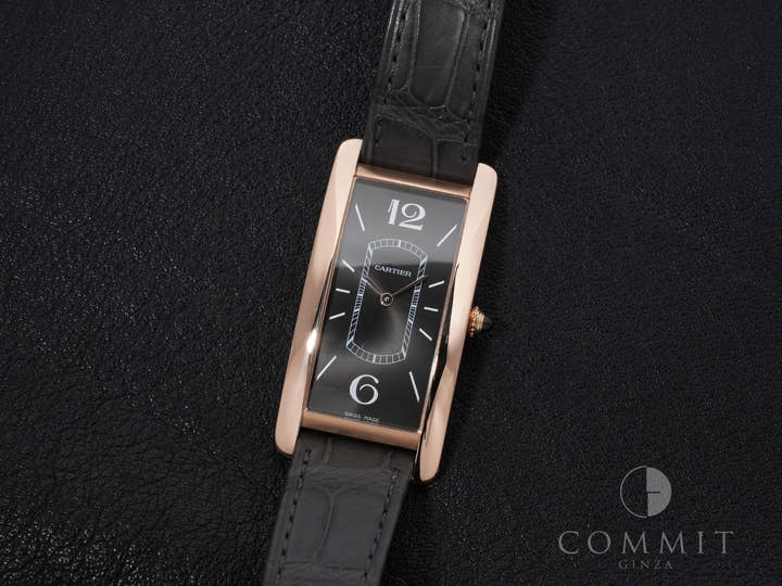 カルティエ タンク サントレ Ref.WGTA0025 18KPG ブラック文字盤 美中古 6ziisfiz