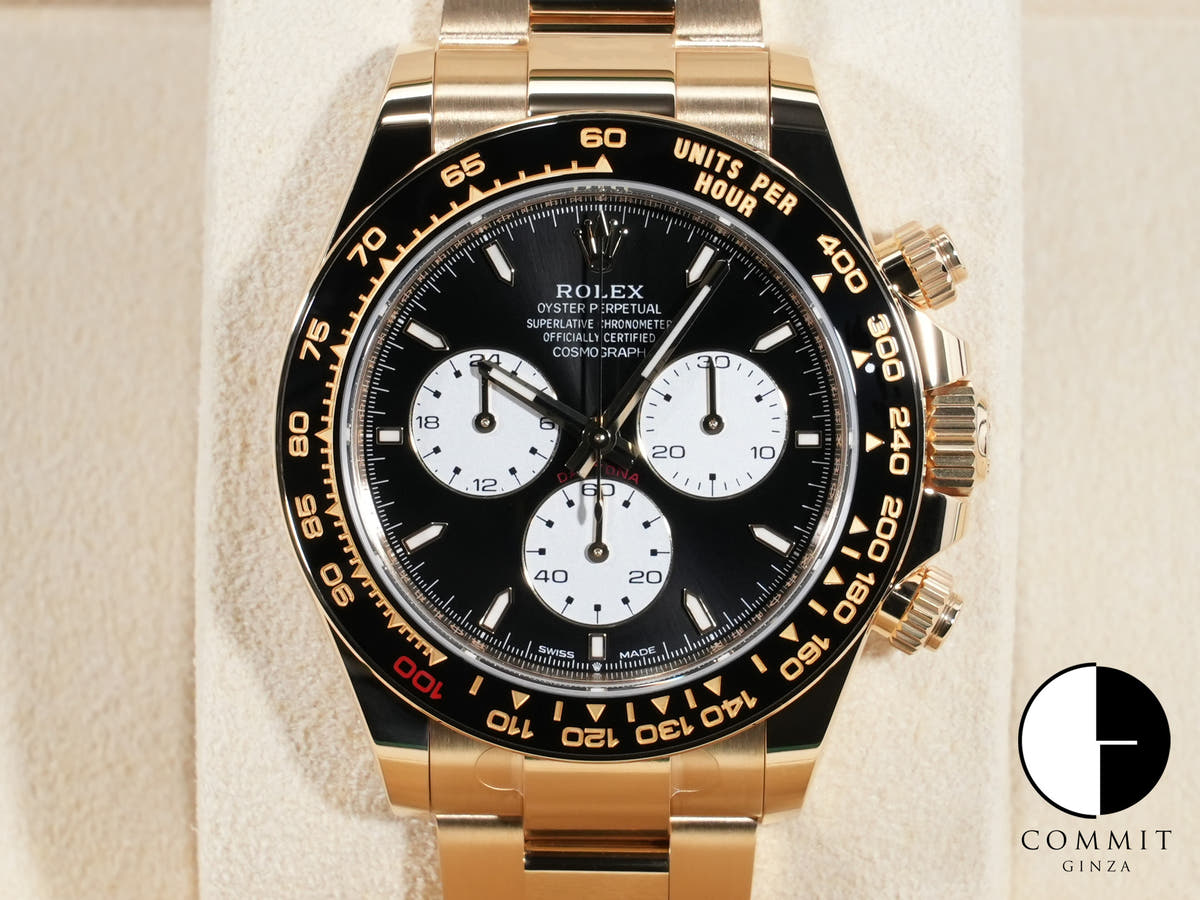 ロレックス デイトナ Ref.126528LN イエローゴールド ブライトブラック文字盤