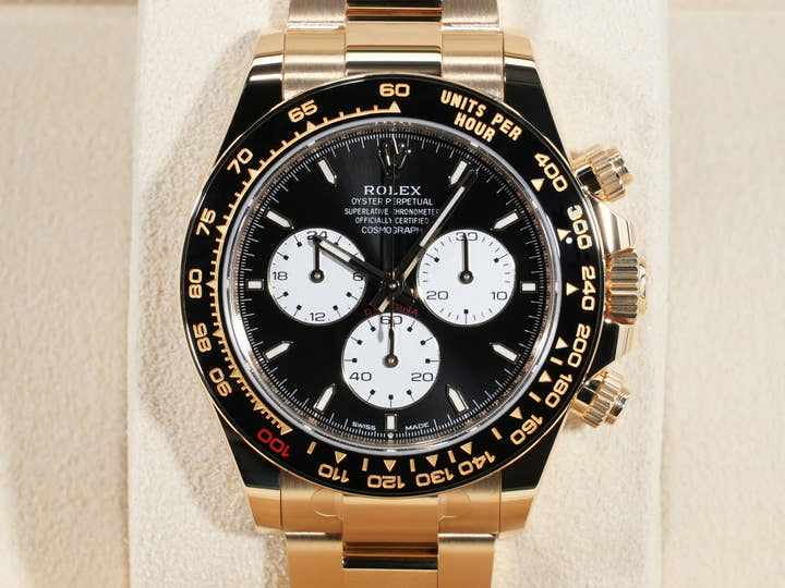 ロレックス デイトナ Ref.126528LN イエローゴールド ブライトブラック文字盤
