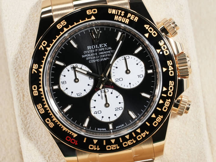 ロレックス デイトナ Ref.126528LN イエローゴールド ブライトブラック文字盤