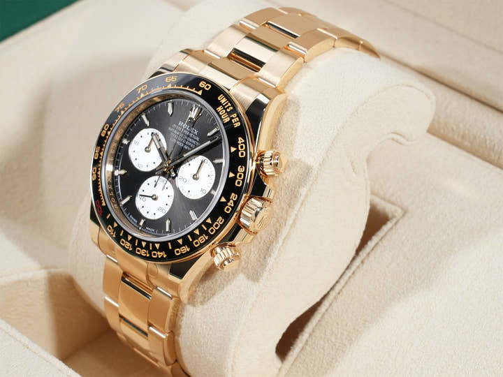 ロレックス デイトナ Ref.126528LN イエローゴールド ブライトブラック文字盤